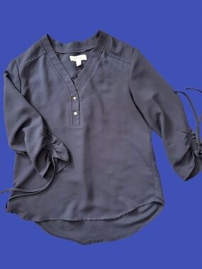 Nine West Navy Blouse | Size Small